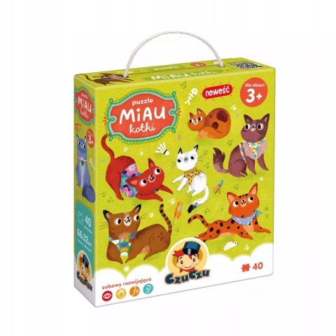 Puzzle 40 elementów. CzuCzu. Miau Kotki Puzzle 40 elementów. CzuCzu. Miau Kotki