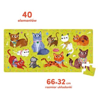 Puzzle 40 elementów. CzuCzu. Miau Kotki