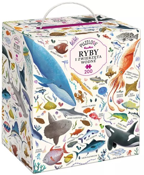 Puzzlove CzuCzu 200 elementów. Ryby i zwierzęta wodne Puzzlove CzuCzu 200 elementów. Ryby i zwierzęta wodne