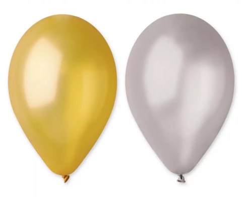 Balony metaliczne srebrne i złote (50 sztuk) Balony metaliczne srebrne i złote (50 sztuk)