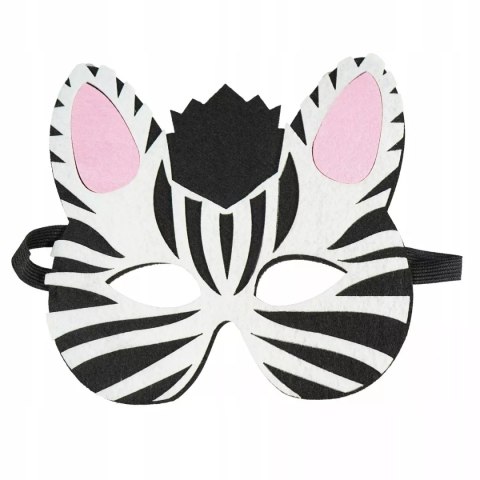 Filcowa maska zwierzątka - zebra Filcowa maska zwierzątka - zebra