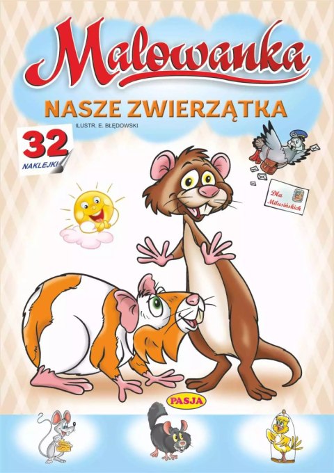 Nasze zwierzątka. Malowanka Nasze zwierzątka. Malowanka