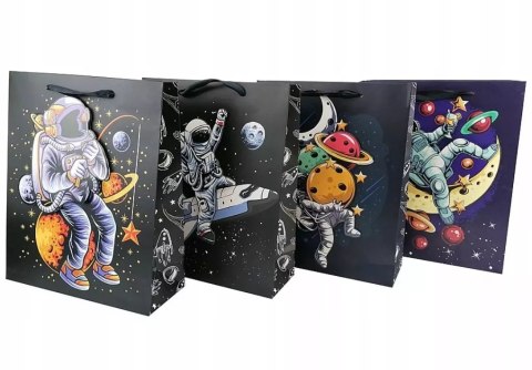 Torba Torebka Kosmos 3D Astronauta Nasa Duża 39 cm Torba Torebka Kosmos 3D Astronauta Nasa Duża 39 cm