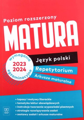 Język polski Matura. Repetytorium i arkusze. Zakres rozszerzony
