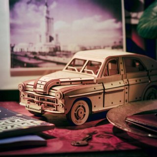 Little Story Drewniane Puzzle Model 3D - Auto FSO Warszawa M20 PRL