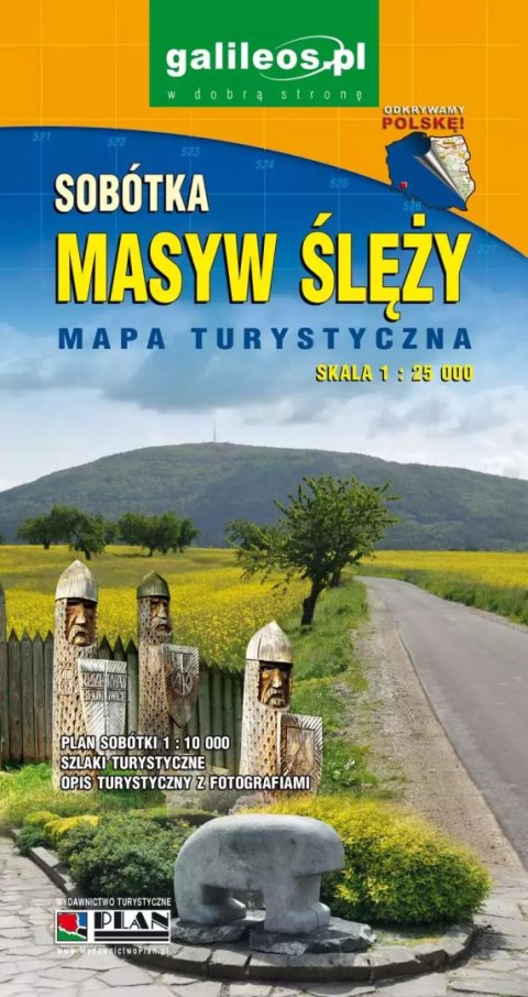 Masyw Ślęży - Sobótka. Mapa turystyczna, 1:25 000 Masyw Ślęży - Sobótka. Mapa turystyczna, 1:25 000