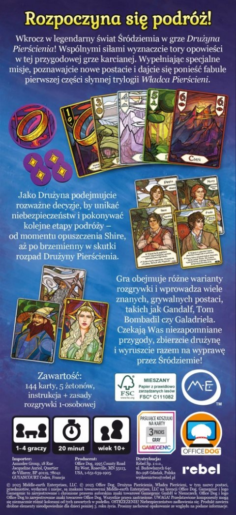 Rebel Władca Pierścieni: Drużyna Pierścienia - Wciągająca gra karciana