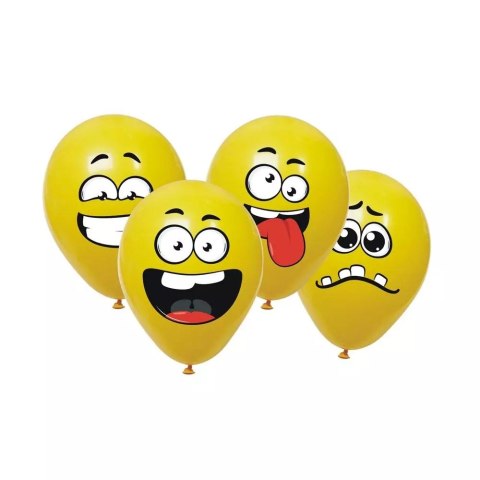 Balony Buźki zrób to sam 4 wzory 6szt Balony Buźki zrób to sam 4 wzory 6szt