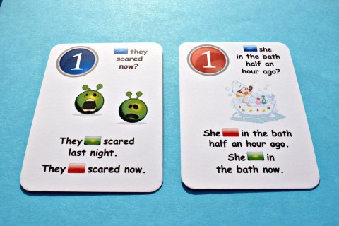 Fun Card English. Is / Are / Was / Were