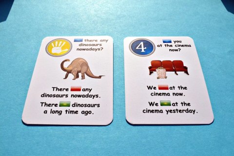 Fun Card English. Is / Are / Was / Were