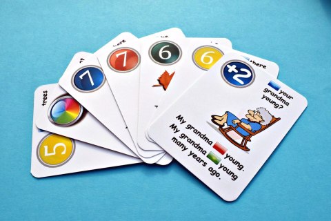 Fun Card English. Is / Are / Was / Were