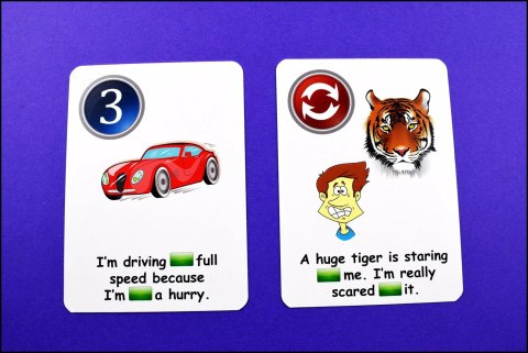 Fun Card English. Prepositions, Prepositions