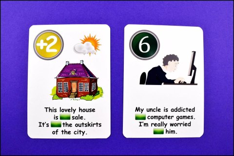 Fun Card English. Prepositions, Prepositions