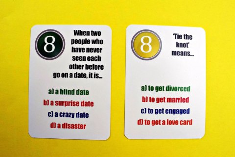Fun Card English. Valentine's Day
