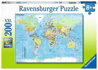 Puzzle XXL 200 Mapa świata