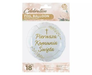 Balon foliowy Pierwsza Komunia Święta okrągły