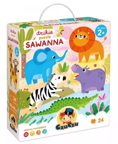 CzuCzu Dzikie puzzle Sawanna 2+ CzuCzu Dzikie puzzle Sawanna 2+