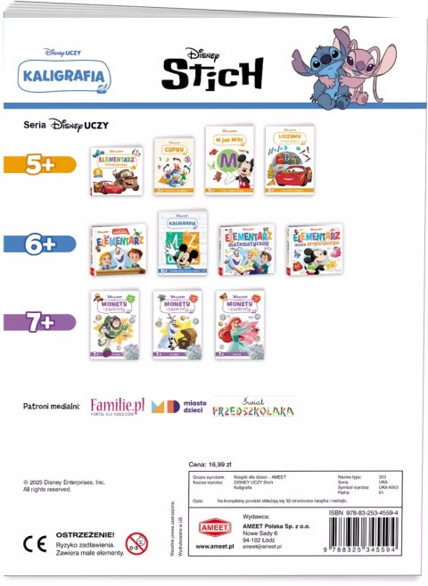 Disney uczy. Stich. Kaligrafia Disney uczy. Stich. Kaligrafia