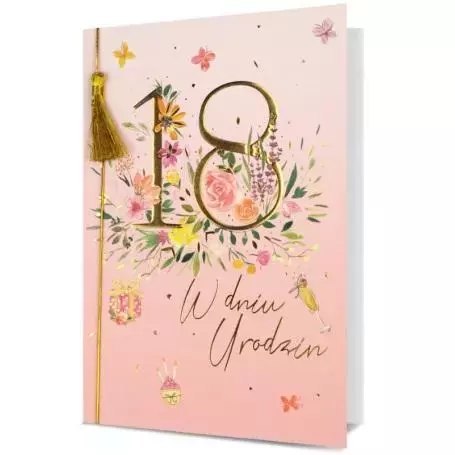Karnet B6 Urodziny 18 Karnet B6 Urodziny 18