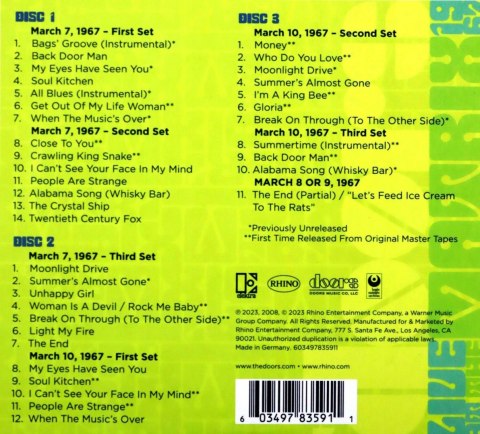Live At The Matrix 1967: The Original Masters, CD Live At The Matrix 1967: The Original Masters, CD