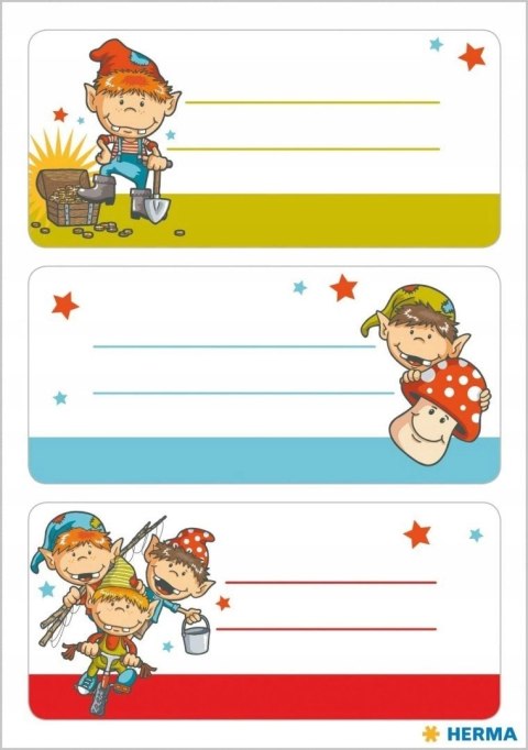 Naklejki na zeszyt Herma 6 szt. Naklejki na zeszyt Herma 6 szt.