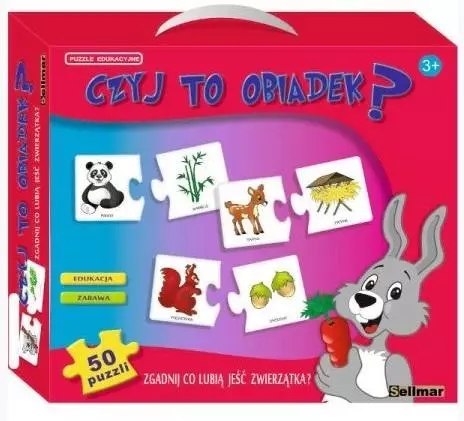 Puzzle edukacyjne Czyj to obiadek? ABINO Puzzle edukacyjne Czyj to obiadek? ABINO
