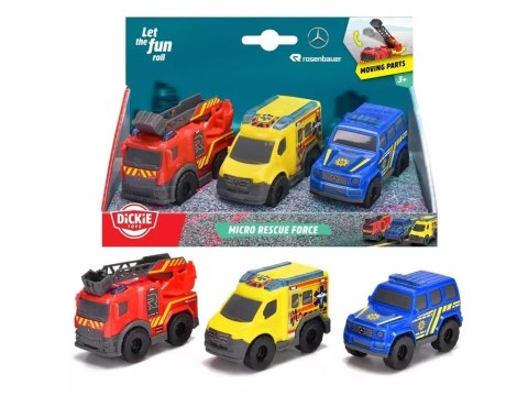 SOS Micro pojazdy ratunkowe 9cm 3 rodzaje SOS Micro pojazdy ratunkowe 9cm 3 rodzaje