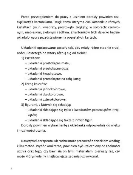 Ułóż puzzle. Materiały do ćwiczenia percepcji wzrokowej Ułóż puzzle. Materiały do ćwiczenia percepcji wzrokowej