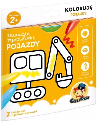 Czuczu. Dłuuugie rysowanki. Koloruję. Pojazdy