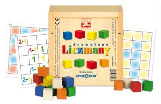 Liczmany drewniane. Klocki edukacyjne