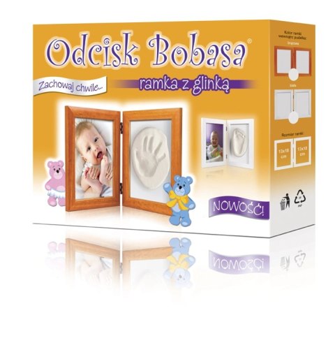 Zestaw Odcisk Bobasa, ramka z glinką Zestaw Odcisk Bobasa, ramka z glinką