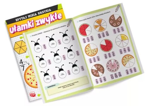 Spytaj Misia Krzysia. Ułamki zwykłe z naklejkami Spytaj Misia Krzysia. Ułamki zwykłe z naklejkami