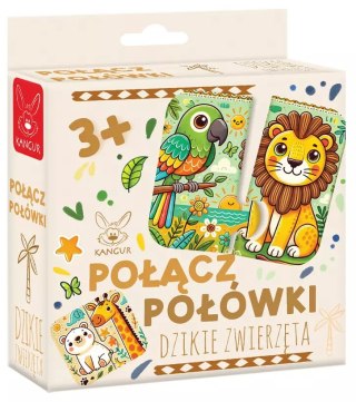 Połącz połówki. Dzikie zwierzęta