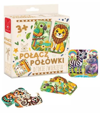 Połącz połówki. Dzikie zwierzęta