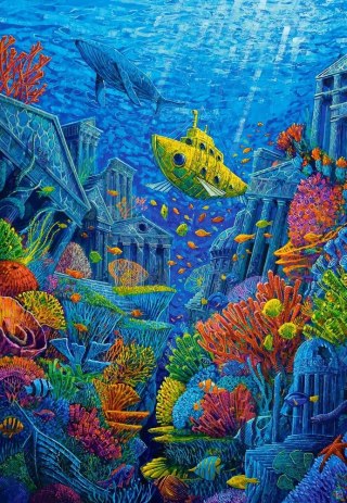 Puzzle 1500 elementów. Atlantis