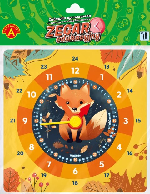 Zegar edukacyjny. Lis Zegar edukacyjny. Lis